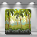 Kokosnuss 8ft tragbare Stoff Hintergrundständer